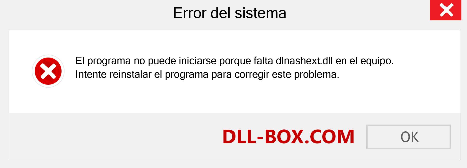 ¿Falta el archivo dlnashext.dll ?. Descargar para Windows 7, 8, 10 - Corregir dlnashext dll Missing Error en Windows, fotos, imágenes